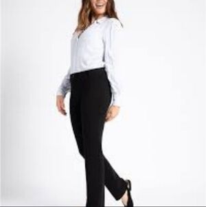 Crosby. Black Dress Pants Women's 8 Flat Front Pockets Career Work Office Basic